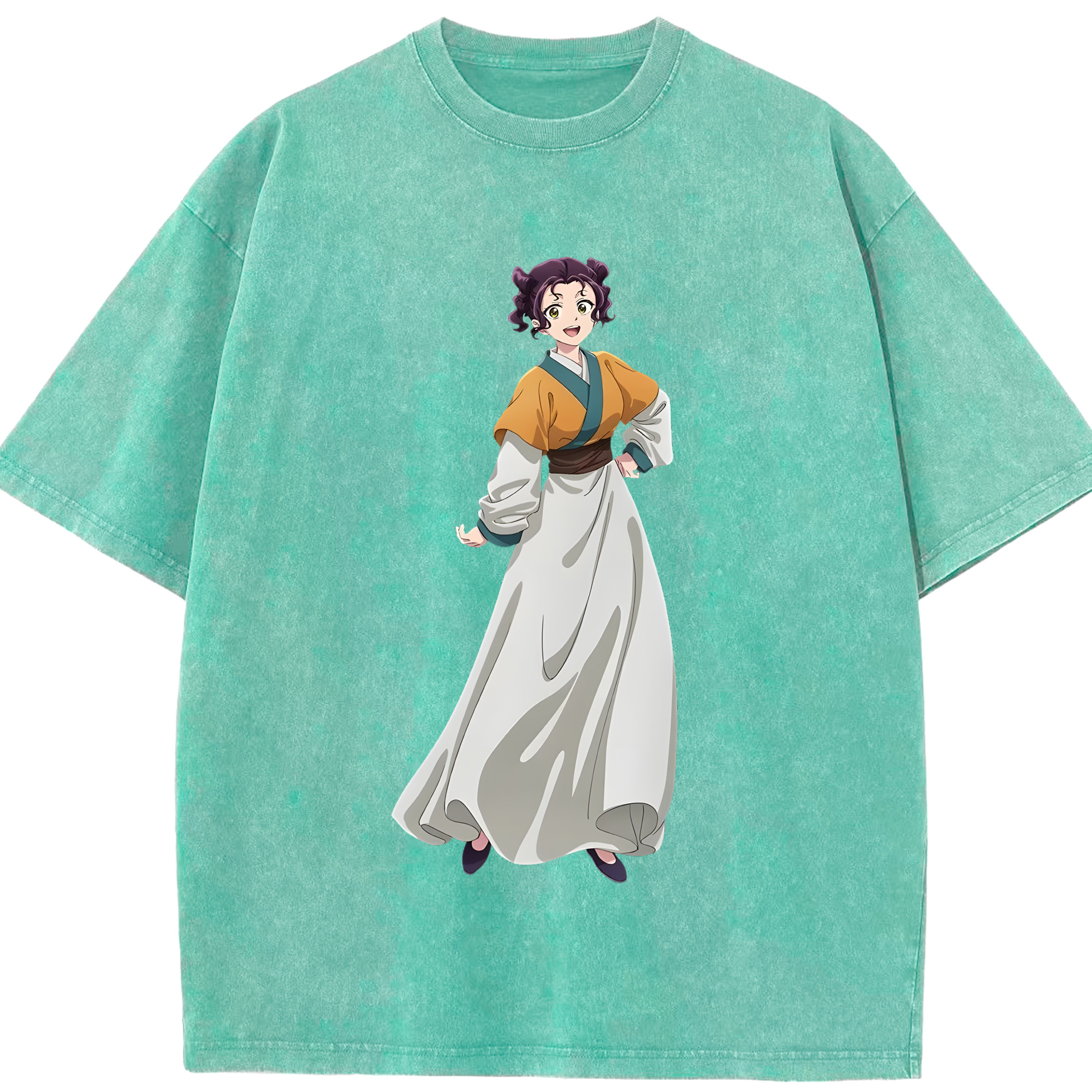 （画像用） 薬屋のひとりごと The Apothecary Diaries 綿100% ヴィンテージ風 半袖Tシャツ（フロントプリント）
